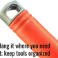 Heavy Duty Orange Nylon Plastic Hand Trowel 11 inch