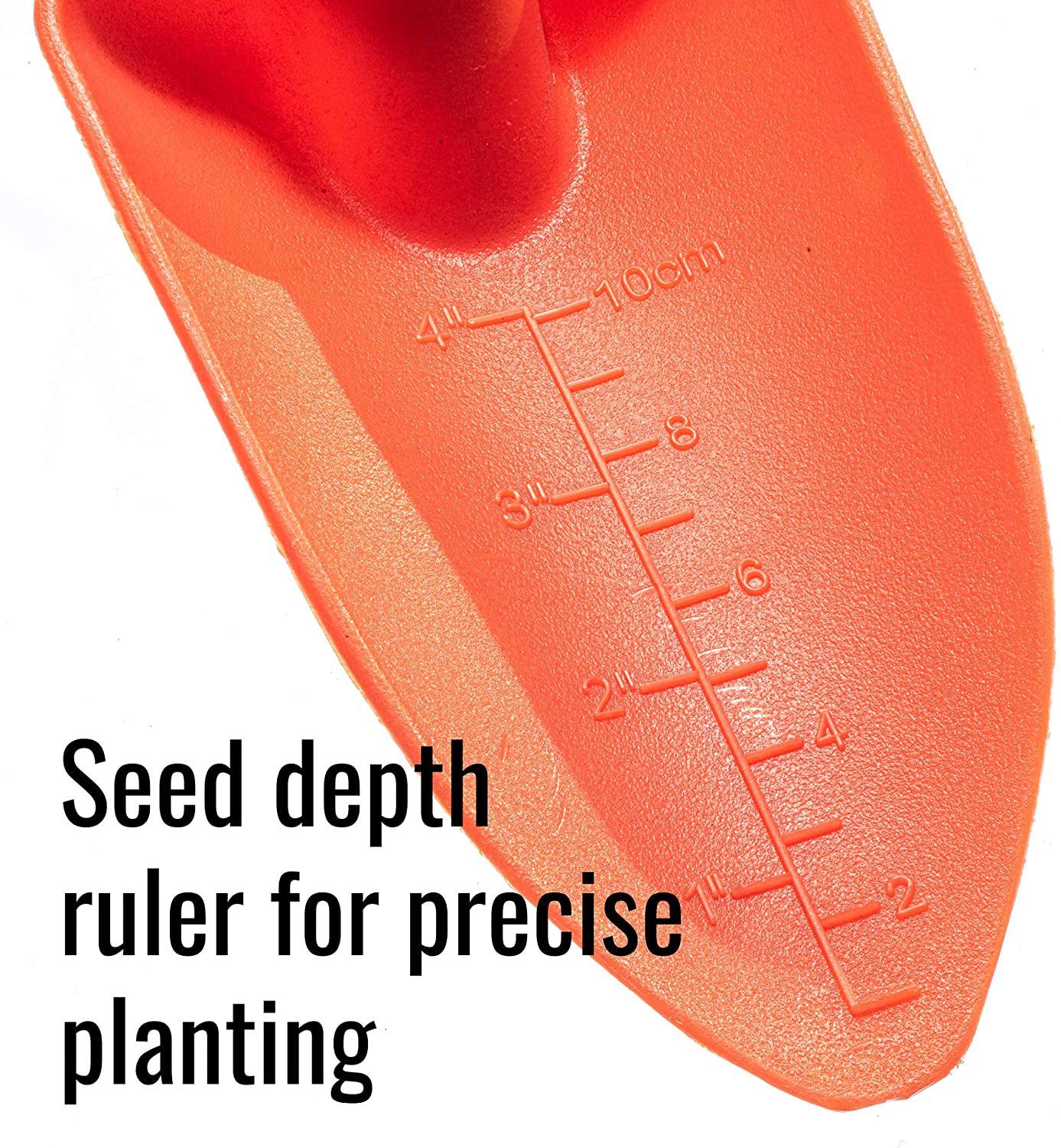 Heavy Duty Orange Nylon Plastic Hand Trowel 11 inch