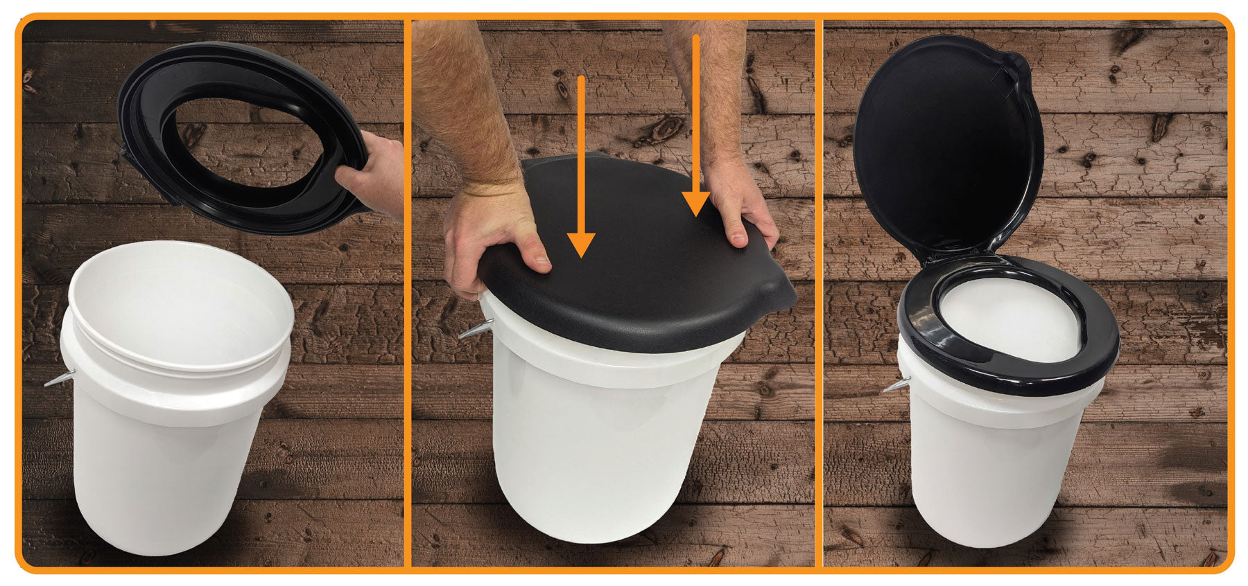 Plastic Toilet Seat Lids, Fits Gallon Bucket – Prospector's