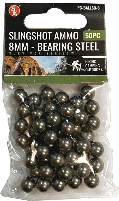 Steel Slingshot Ammunition - 50-Pack, 8mm