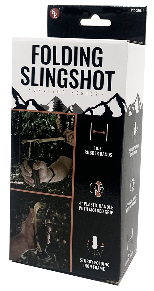 2Pc Natural Rubber Bands Folding Slingshot