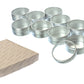 12Pc 2" x 7/8" Aluminum Box Set in Paper Box