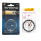 Map Compass with Ruler and Lanyard