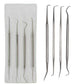 4Pc Double Ended Stainless Steel Pick Set