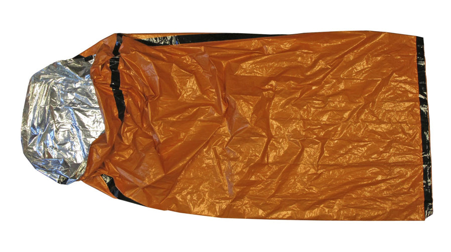 84" x 36" Orange Heavy Duty Emergency Aluminized PE Sleeping Bag