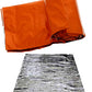 84" x 36" Orange Heavy Duty Emergency Aluminized PE Sleeping Bag