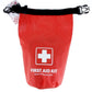 100 Piece First Aid Kit Stored in a Waterproof Red Dry Sack