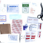 100 Piece First Aid Kit Stored in a Waterproof Red Dry Sack