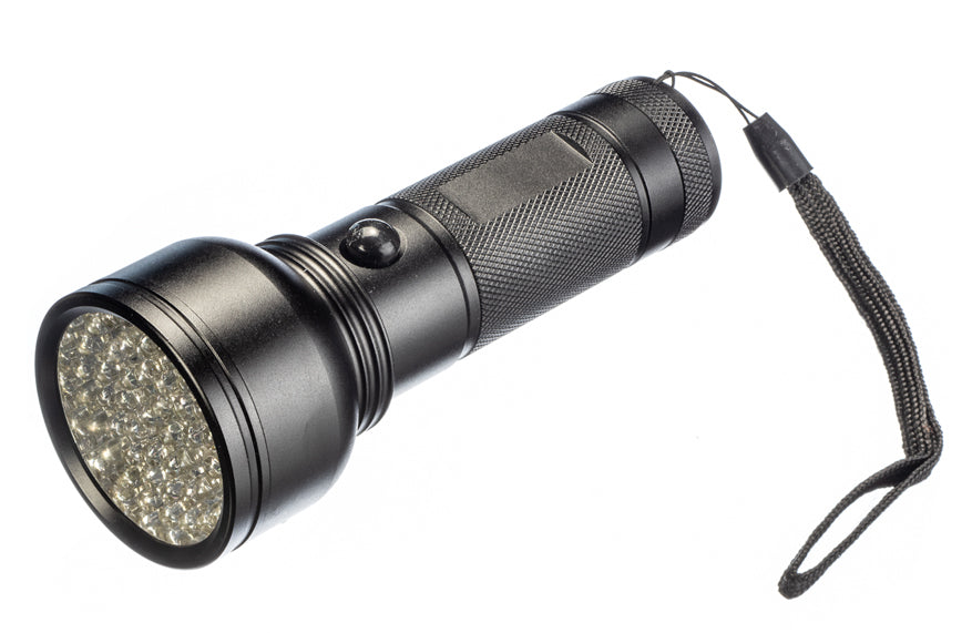 6"/51LED/2-IN-1 (29 UV & 22 White LED) Flashlight W/Lanyard