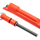 3-IN-1 Flint Fire Starter, Integrated Whistle & Spilt Ring- Orange Color
