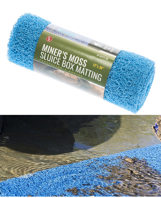 Blue Miner's Moss Sluice Box Matting,12"x 36" 10mm Thick