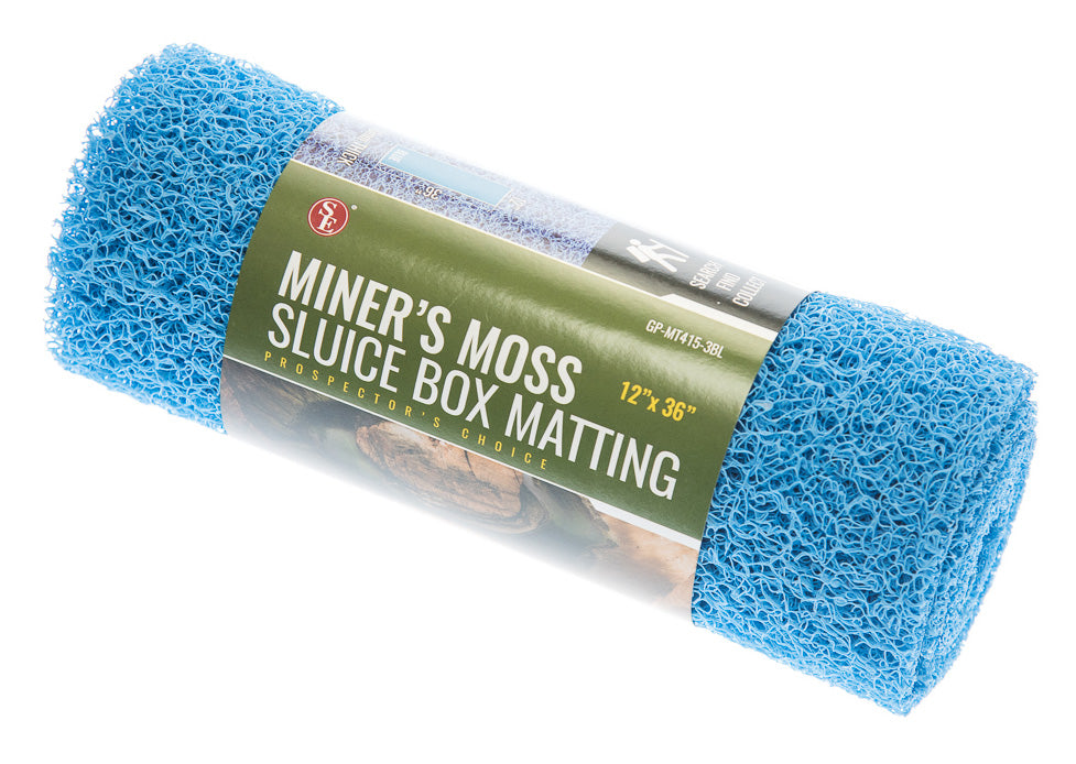 Blue Miner's Moss Sluice Box Matting,12"x 36" 10mm Thick