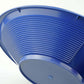 12" Blue Dual Riffle Gold Pan, 3" x 1/4" Deep Riffles