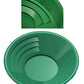 14" Green Dual Riffle Gold Pan