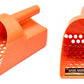 8 1/2" Orange Hand Held Plastic Sand Scoop for Metal Detectors