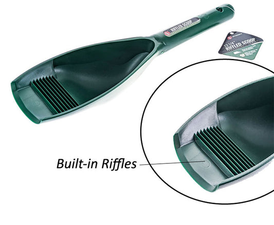 12.5" Green Prospector's Scoop with Riffle