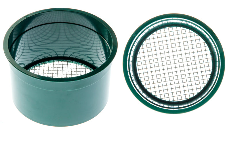 6" Green Mini Sifting Pan, 4 Holes per Square Inch