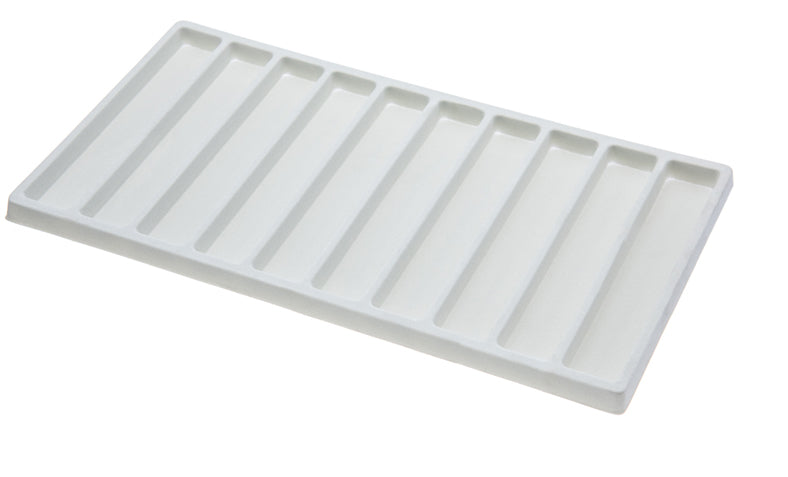 Flocked Gray Liner Tray 10 Section 13-3/4" x 7-5/8"