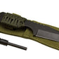 7" Hunting Knife With Fire Starter & Carrying Case,
