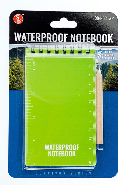 3"x 5" Waterproof Notebook With Pencil