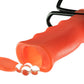 Adjustable Wrist-Brace Large Slingshot With Orange Sturdy Iron Frame Molded Grip