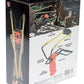 Adjustable Wrist-Brace Large Slingshot With Orange Sturdy Iron Frame Molded Grip