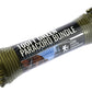 100' x 5/32" Olive Green 7 Strand Paracord, Pull Strength 550 LBS