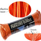100' x 5/32" Orange with Reflective Tracer 7 Strand Paracord , Pull Strength 550 LBS