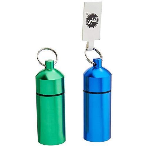 Prospector Keychains Gold nugget (Pill) Holder with Keychain, Assorted Colors(2-1/2