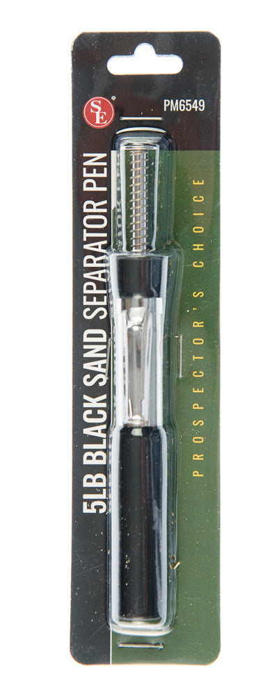 5lb Magnetic Water Resistant Black Sand Pocket Separator Pen With Pocket Clip