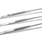 3Pc Serrated Tip Stainless Steel Tweezer Set ( 8",10" & 12") Nugget tweezers