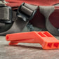 Orange Plastic Floating Whistle With Clip (Pealess) 105 DB Rating